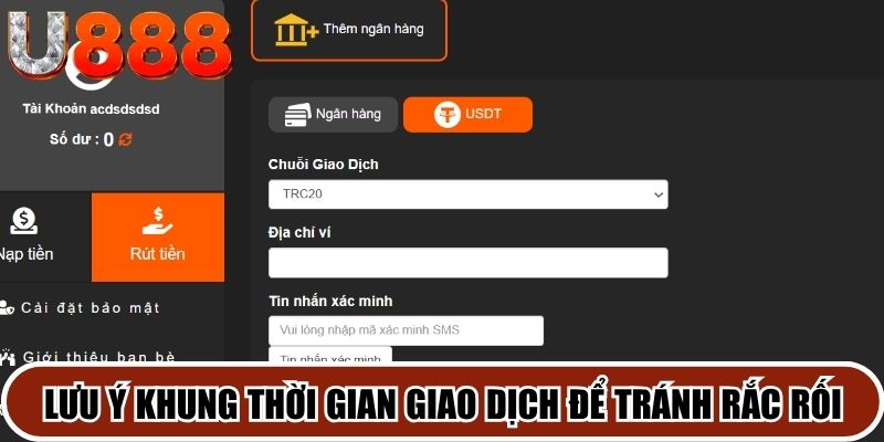 Lưu ý khung thời gian giao dịch để tránh rắc rối