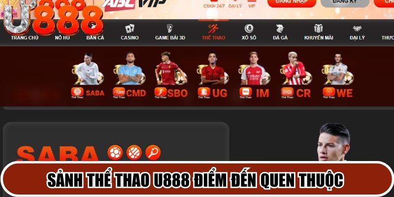 Sảnh thể thao U888 điểm đến quen thuộc của nhiều người chơi