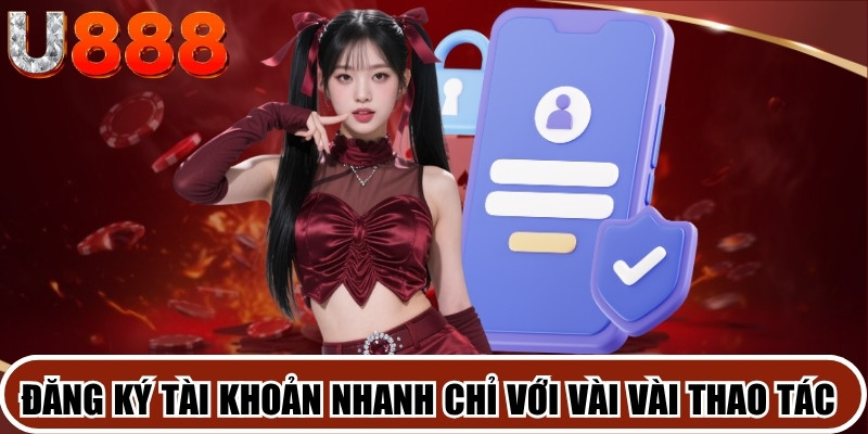 Đăng ký tài khoản nhanh chóng chỉ với một vài vài thao tác